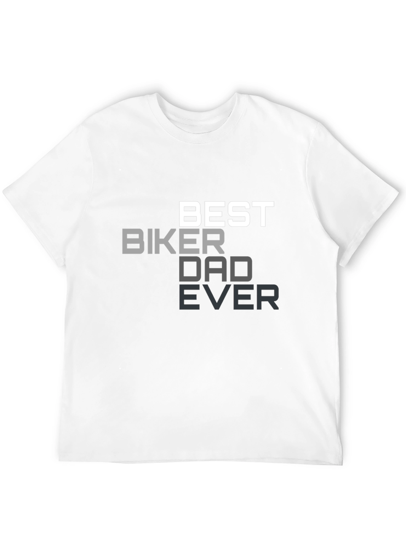 Black Best Biker Dad Ever Black T-Shirt view 12