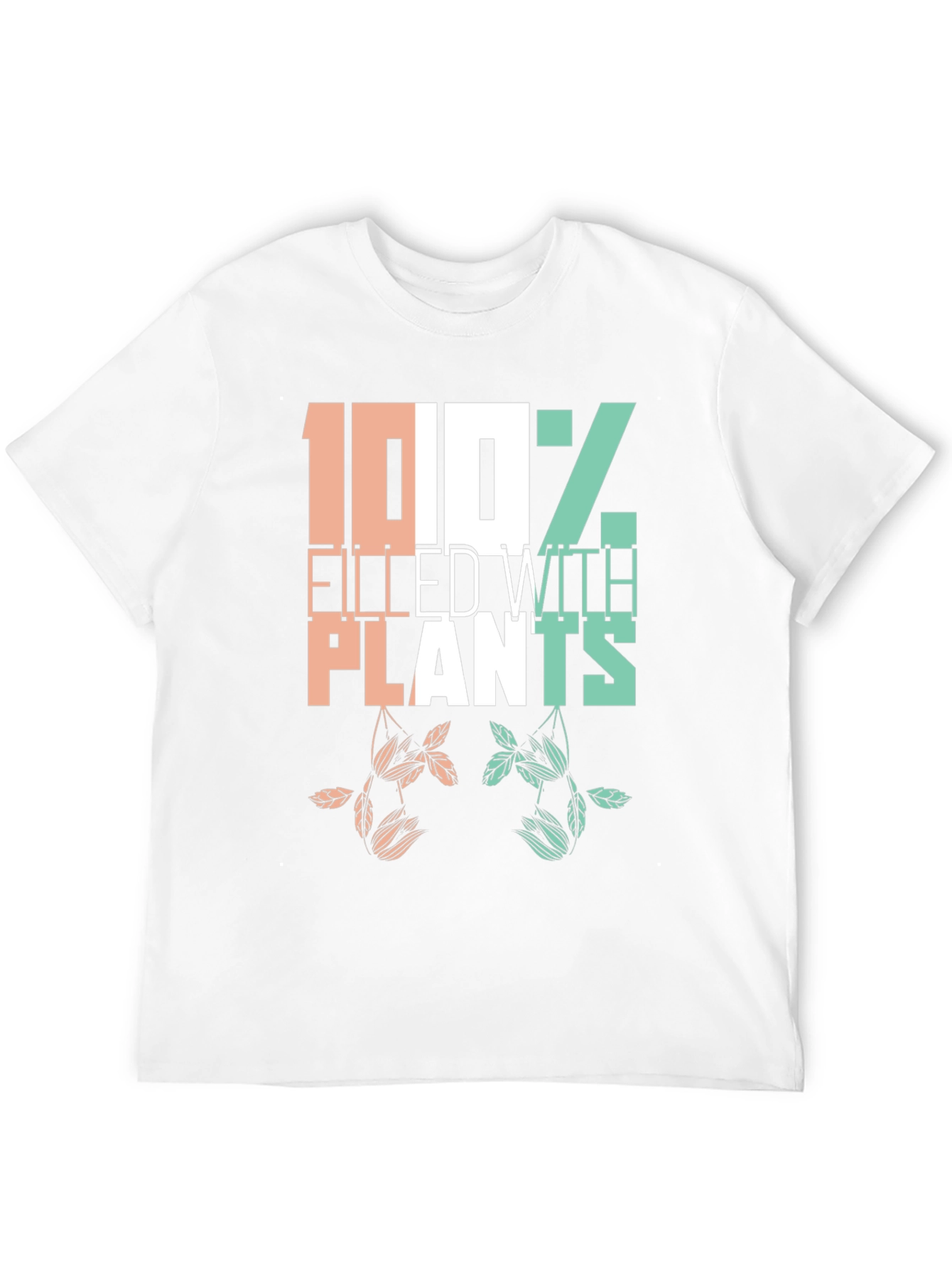 Black Plant Lover T-Shirt - 100% Filled with Plants view 12