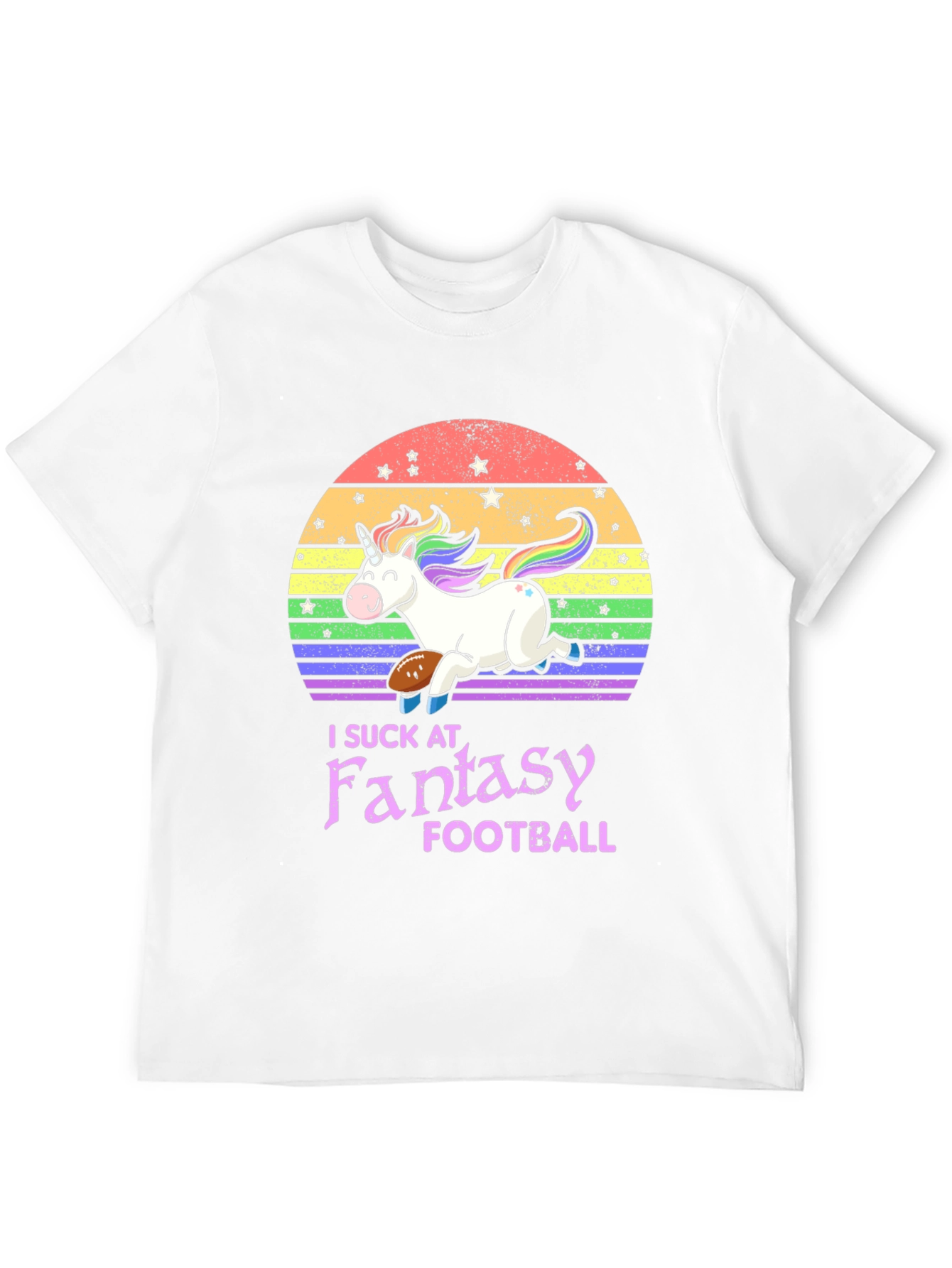 Black Unicorn Fantasy Football T-Shirt view 12