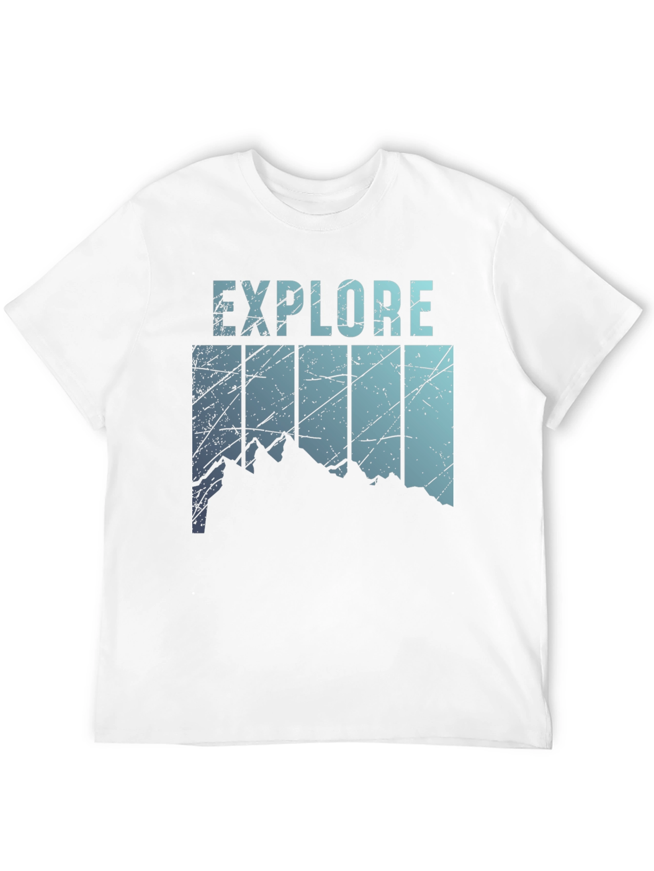 Black Explore Mountain Graphic Tee - Black view 12