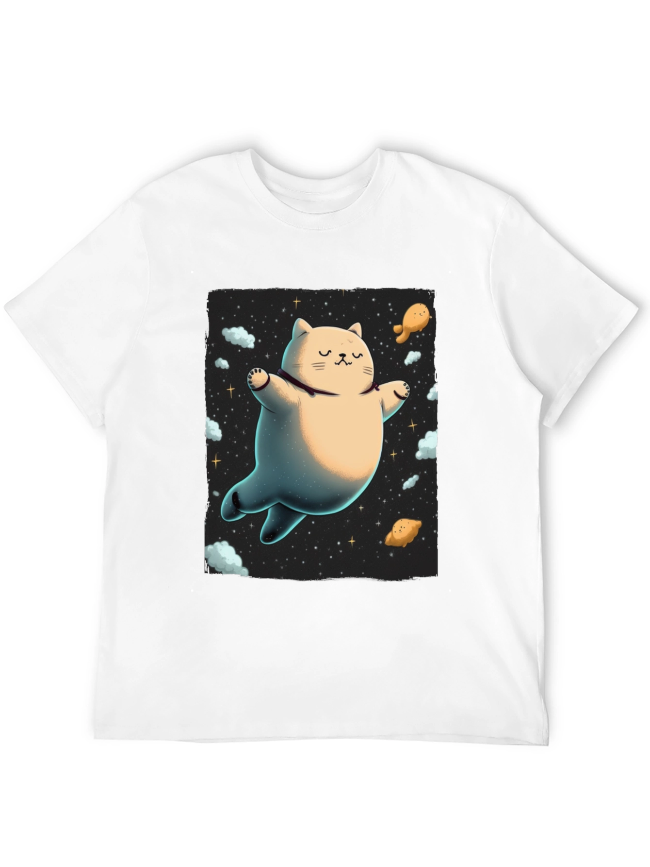 Cosmic Cat T-Shirt - Space Kitten Tee - 12