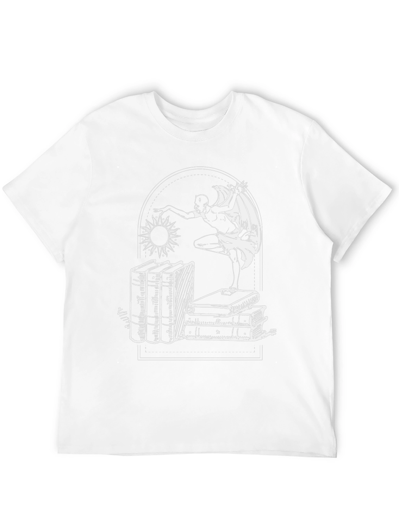 Black Occult Devil Dancer Graphic Tee - Unisex Black T-Shirt view 12