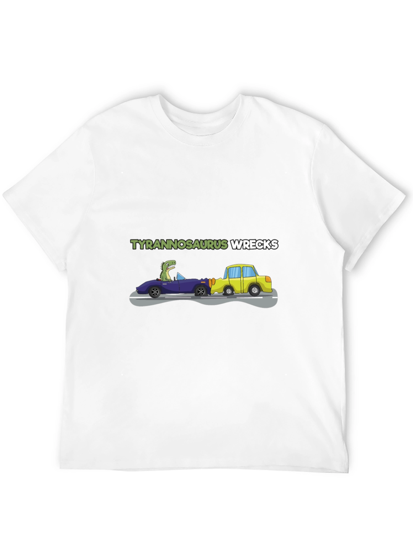Black Tyrannosaurus Wrecks Graphic T-Shirt view 12