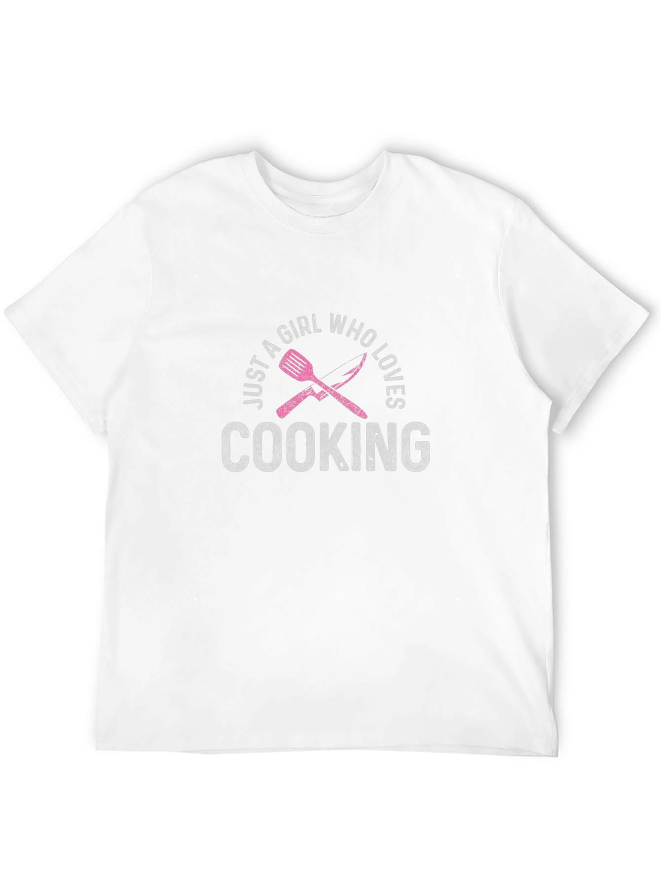 Black Just a Girl Who Loves Cooking T-Shirt view 12