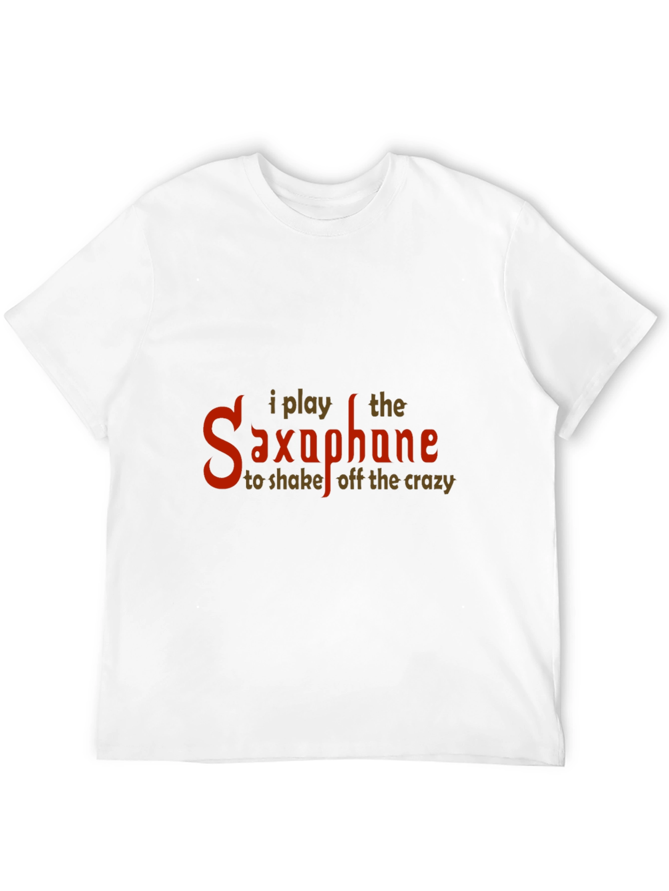 Black I Play Saxophone Funny Music T-Shirt view 12