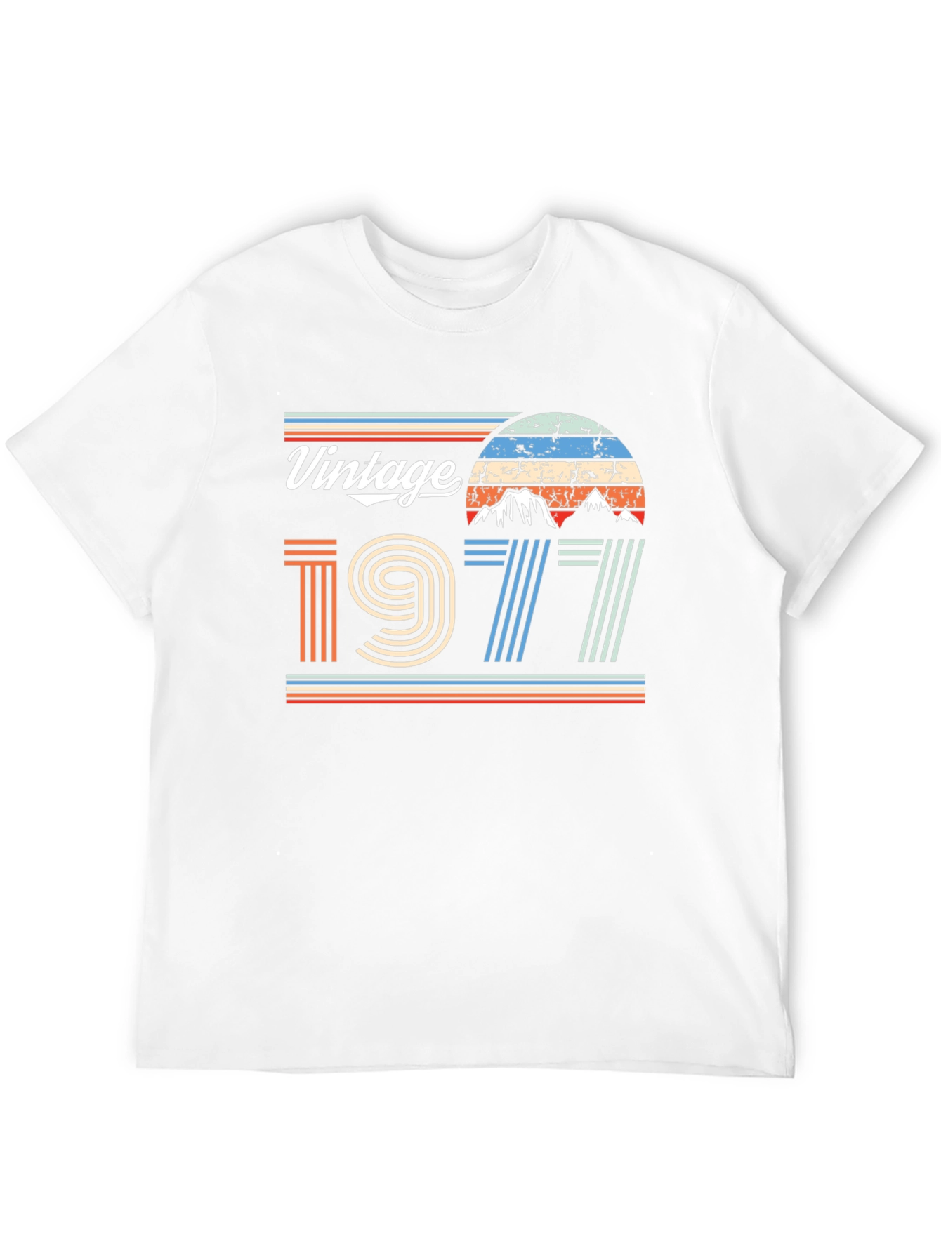 Black Vintage 1977 Graphic T-Shirt Retro Style Tee view 12