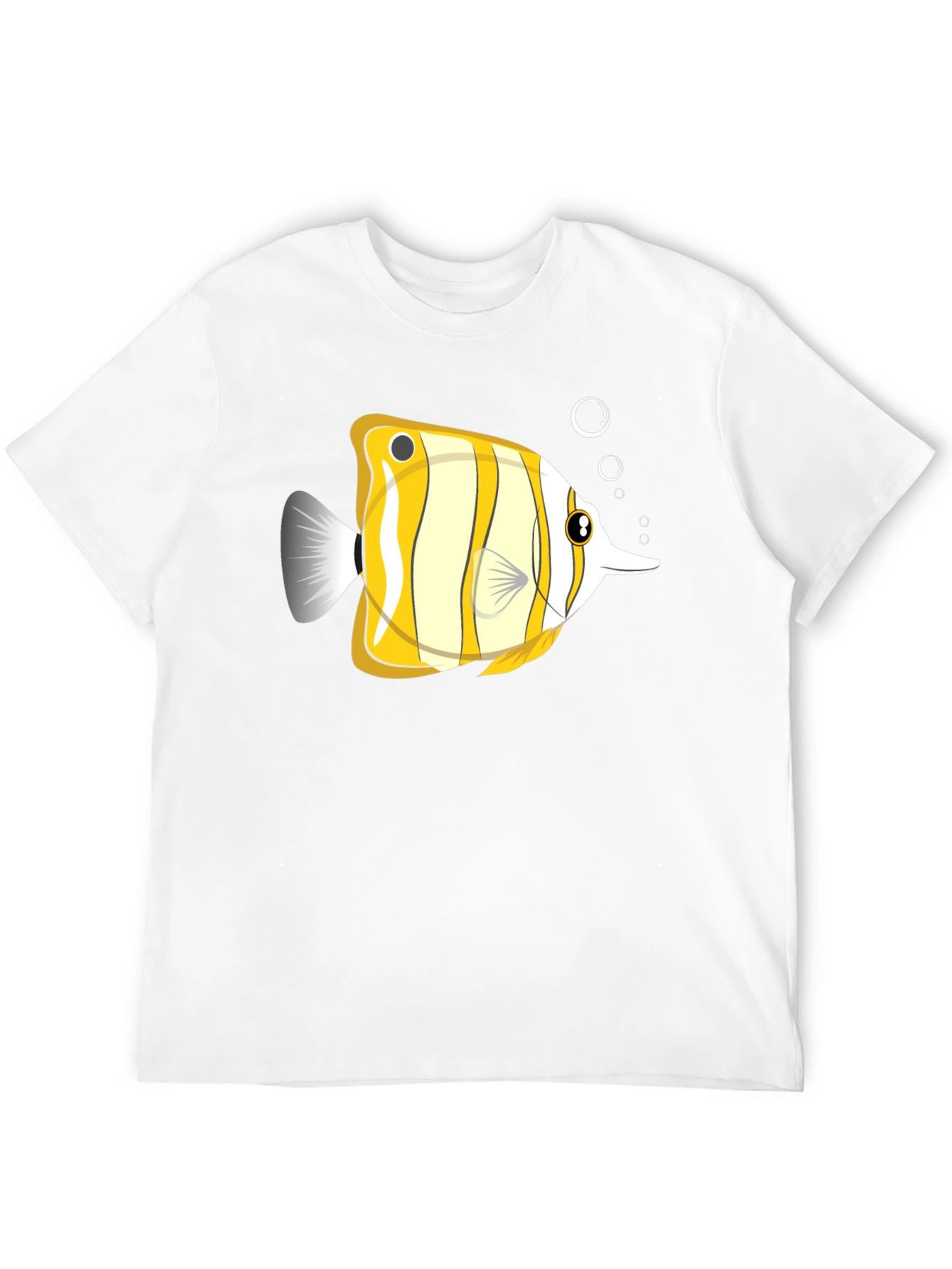 Black Striped Fish Graphic Tee - Unique Design view 12