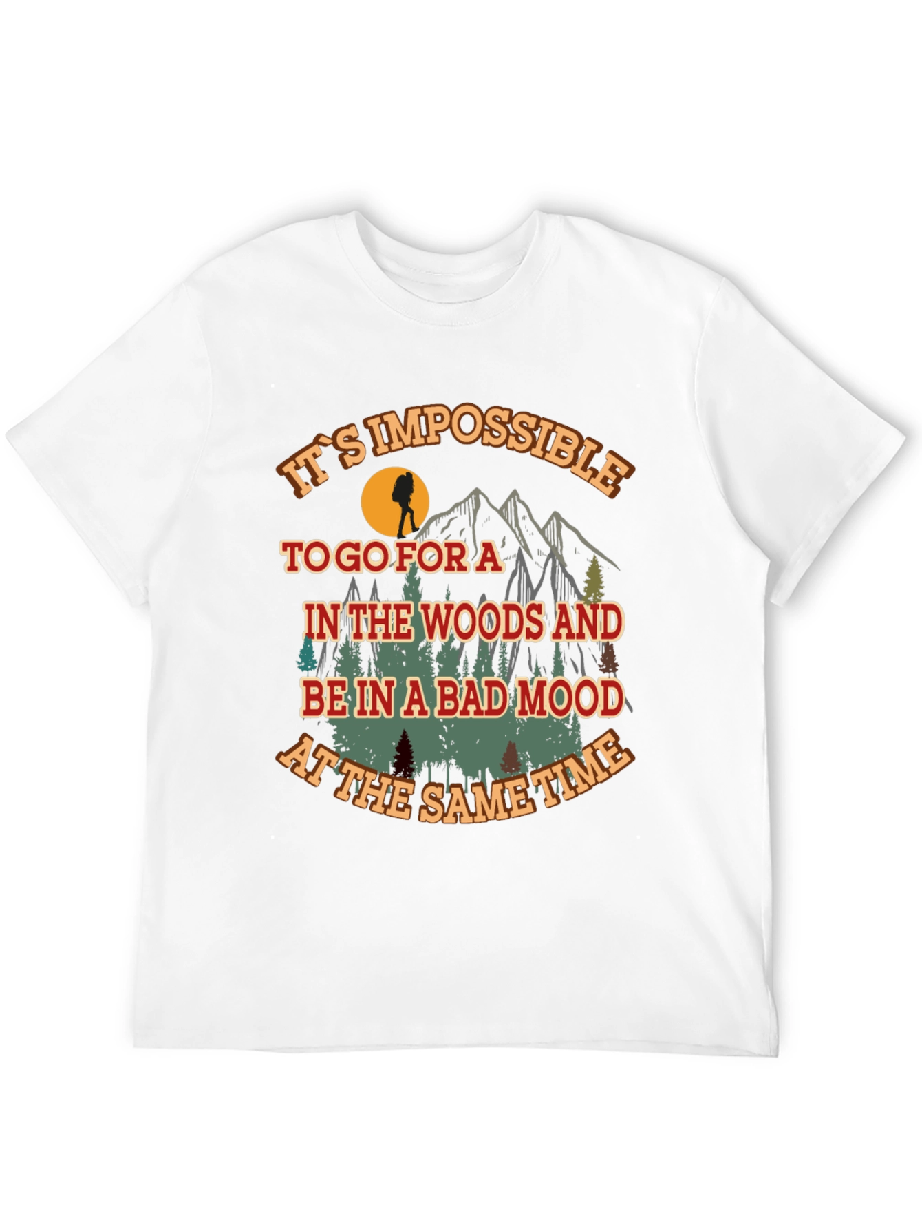 Black Hiking Adventure Graphic Tee - Bad Mood Impossible view 12