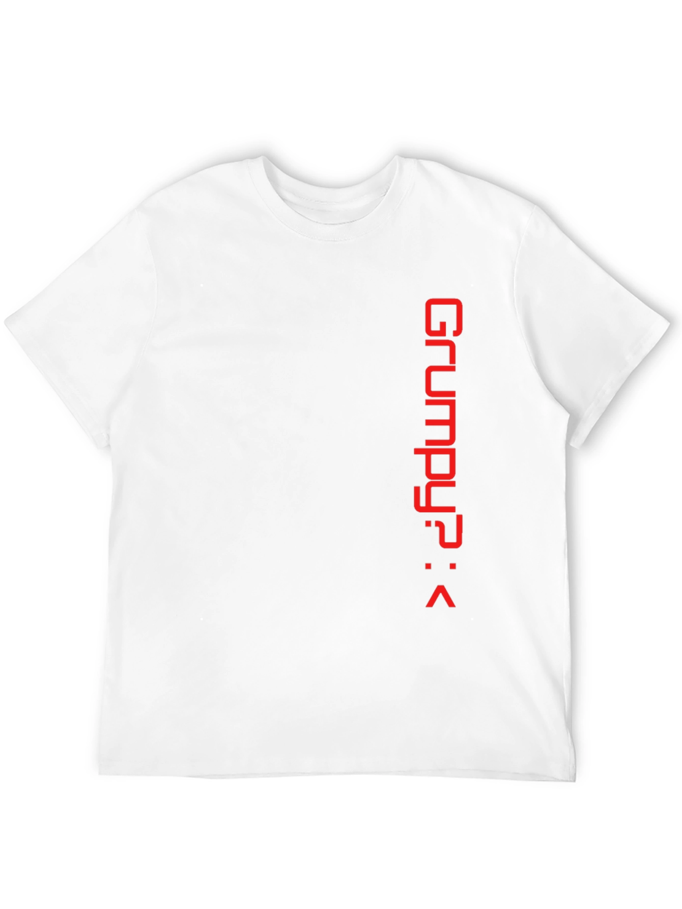 Black Grumpy? Red Print Black Tee view 12