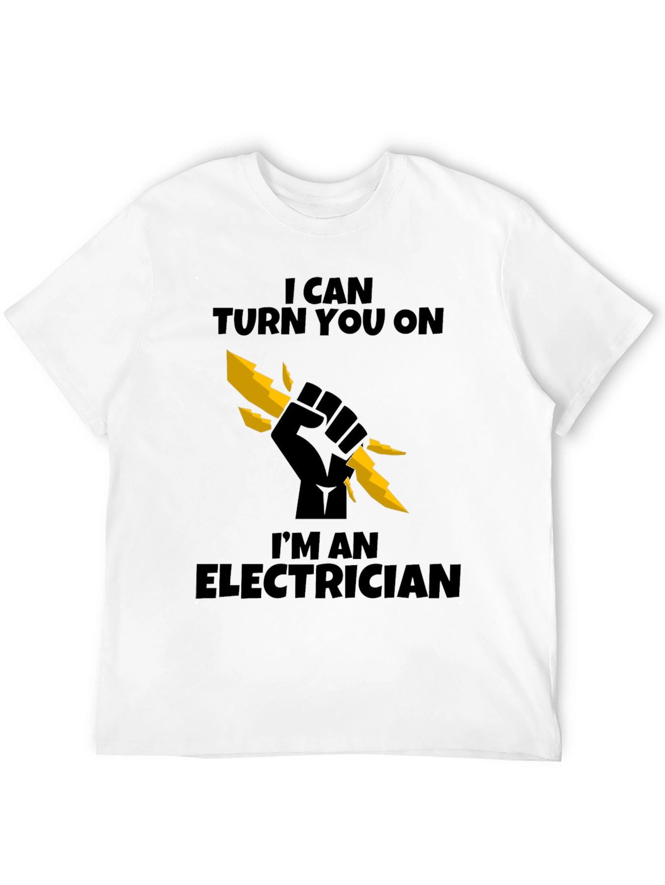 Black Electrician T-Shirt - I Can Turn You On view 12