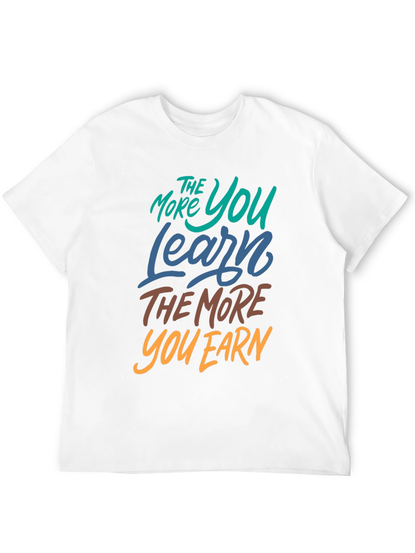 Black Learn More Earn More Graphic Tee view 12