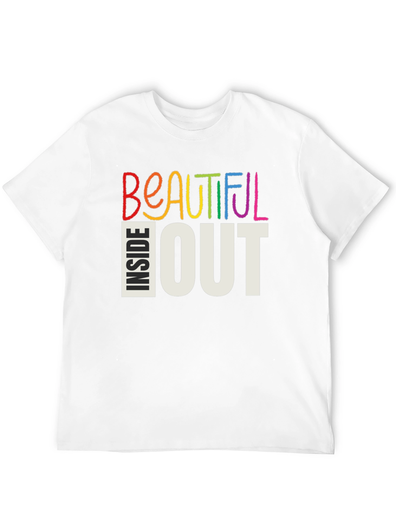 Black Beautiful Inside Out Graphic Tee - Stylish Comfort view 12