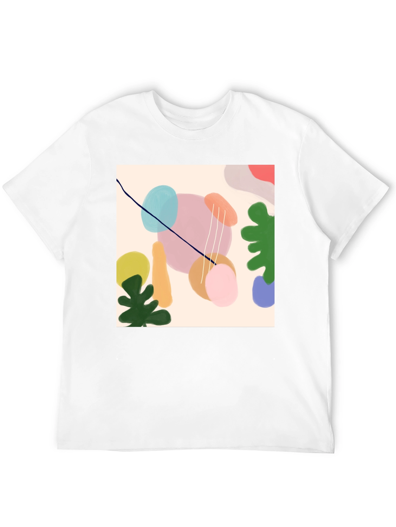 Black Abstract Art T-Shirt - Stylish Graphic Tee view 12