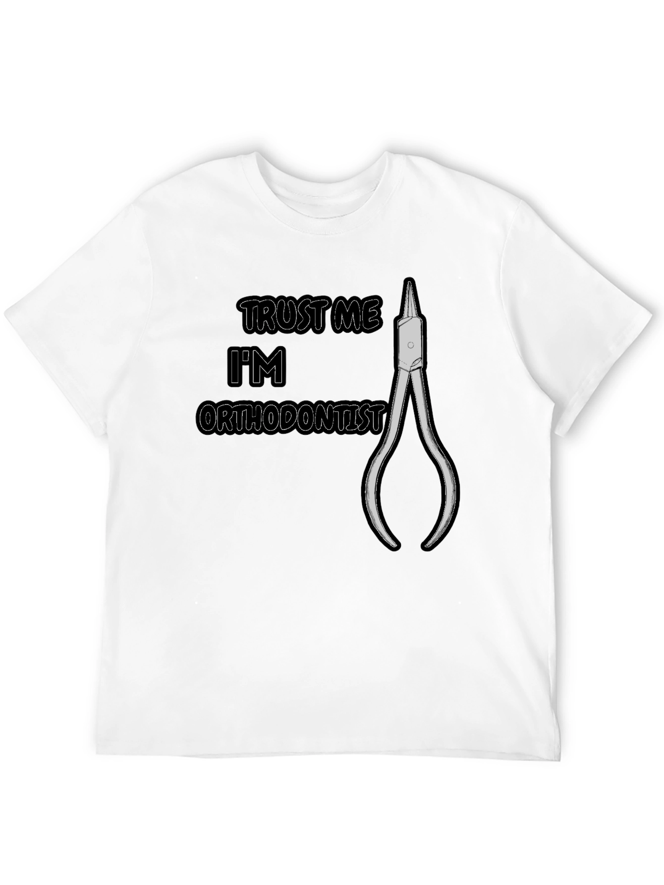 Black Trust Me I'm an Orthodontist T-Shirt view 12