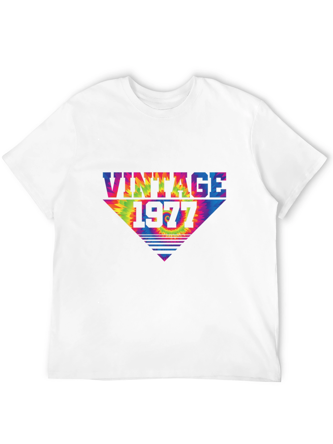 Black Vintage 1977 Tie Dye Graphic Tee view 12