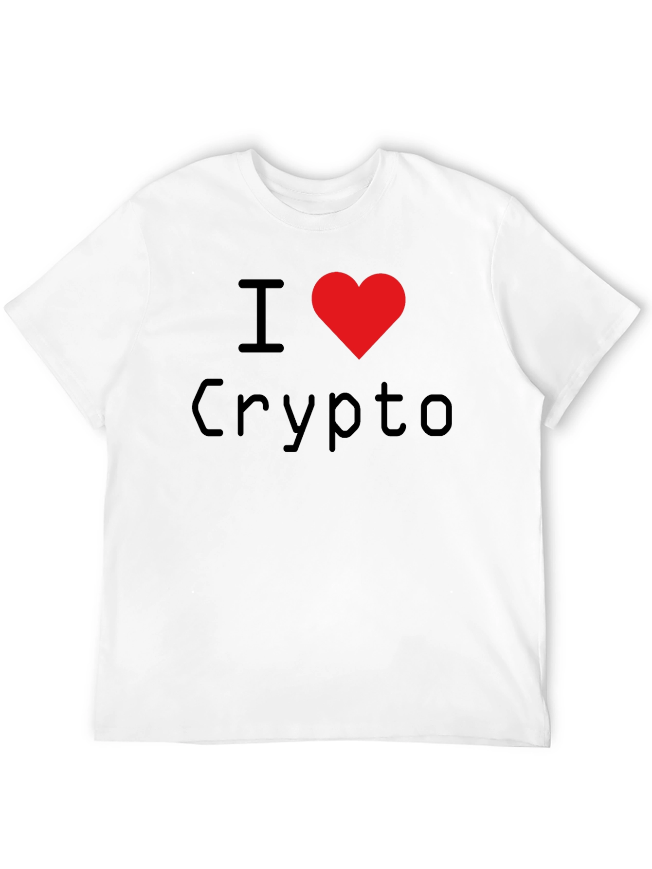 Black I Heart Crypto Black T-Shirt view 12