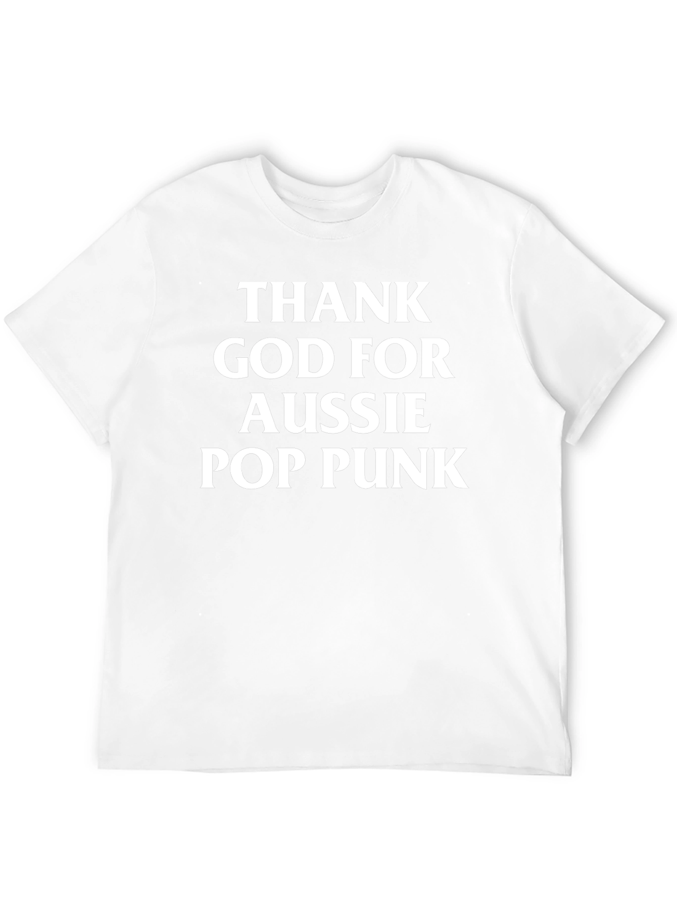 Black Aussie Pop Punk T-Shirt - Thank God For Funny Tee view 12