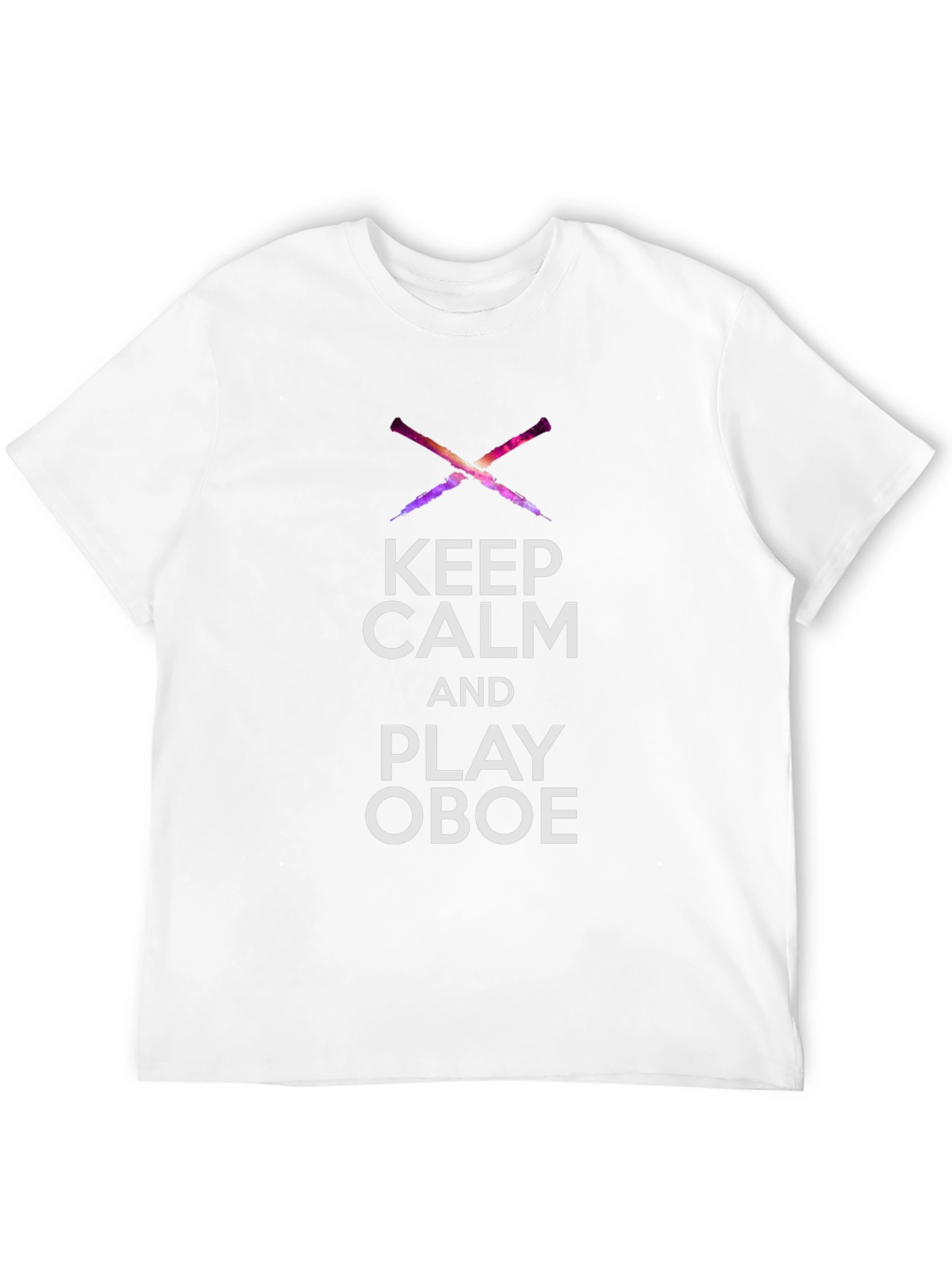 Black Keep Calm and Play Oboe T-Shirt view 12