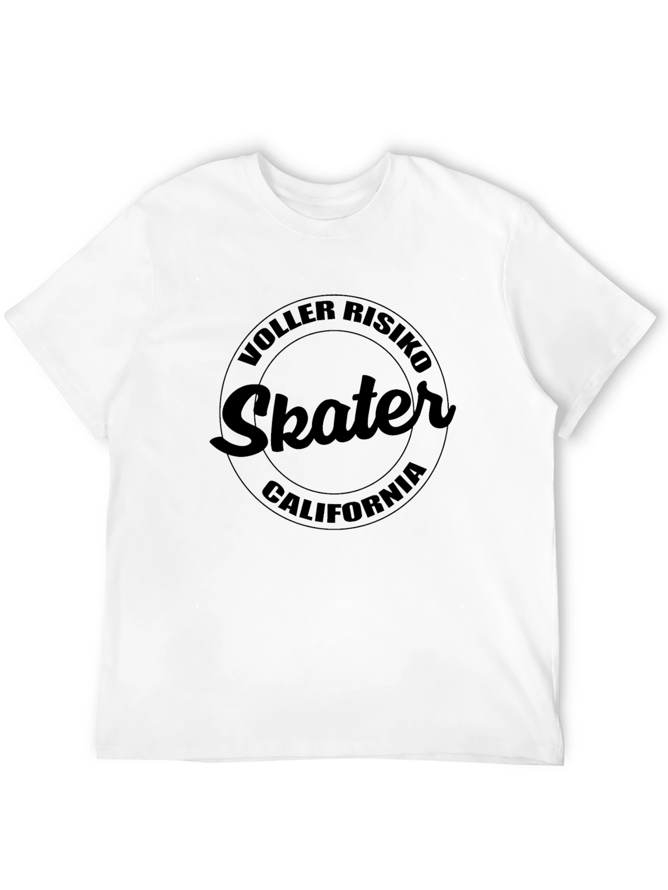 Black Voller Risiko Skater California Black T-Shirt view 12