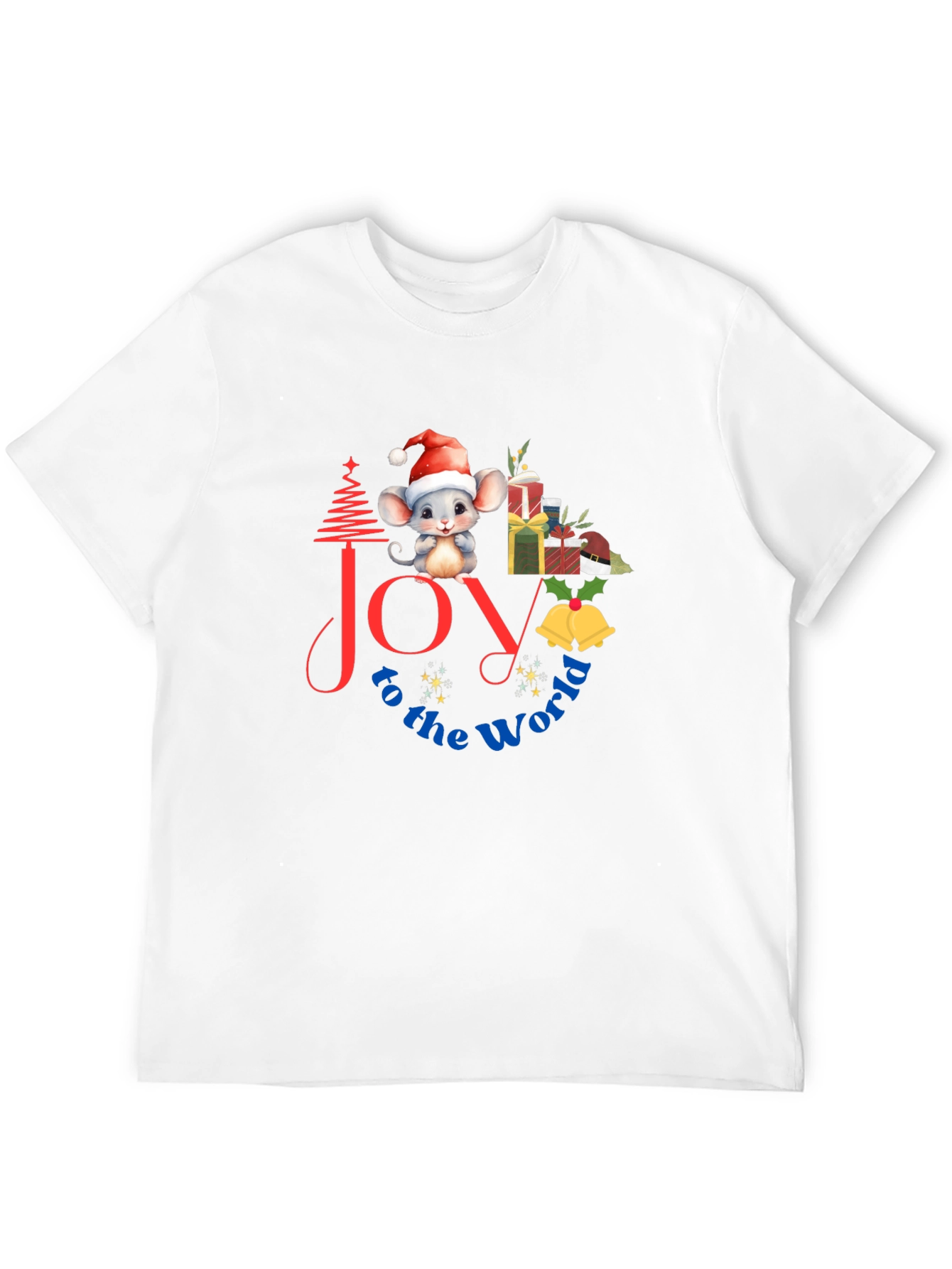 Black Joy to the World Christmas Graphic Tee view 12
