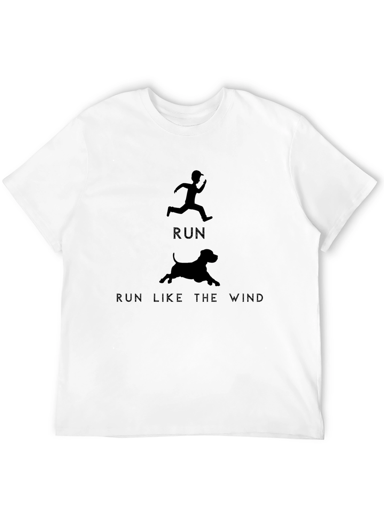 Black Run Like the Wind Graphic Tee - Black view 12