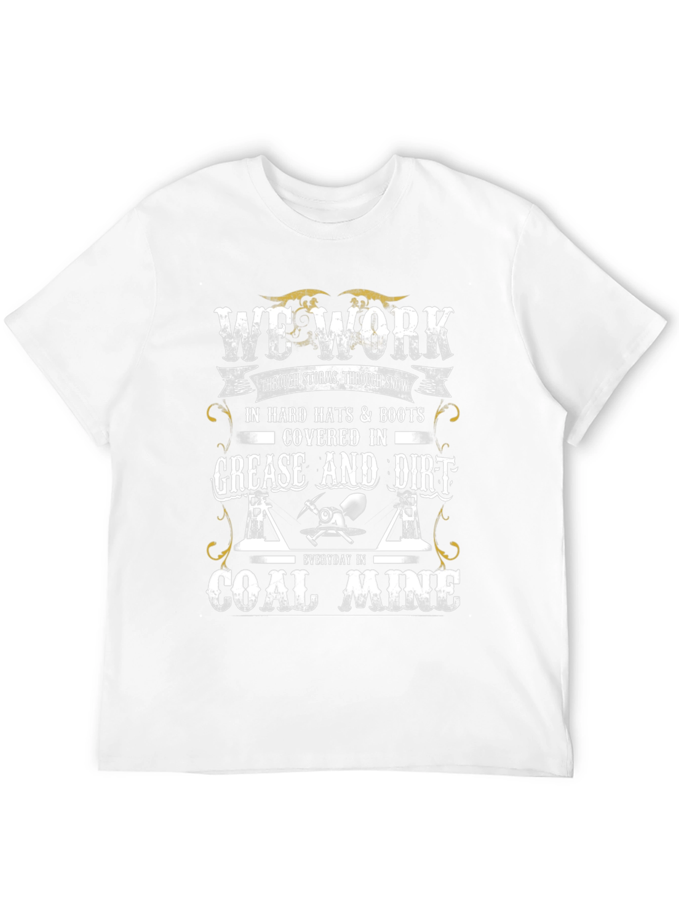 Black Coal Miner T-Shirt: We Work Hard view 12