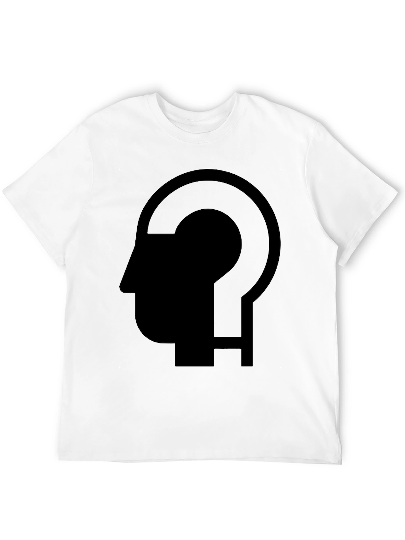 Black Thinking Man T-Shirt - Black Graphic Tee view 12