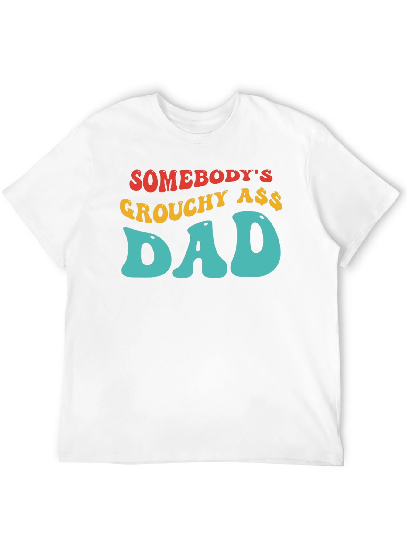 Black Grouchy Ass Dad T-Shirt - Black Cotton Tee view 12
