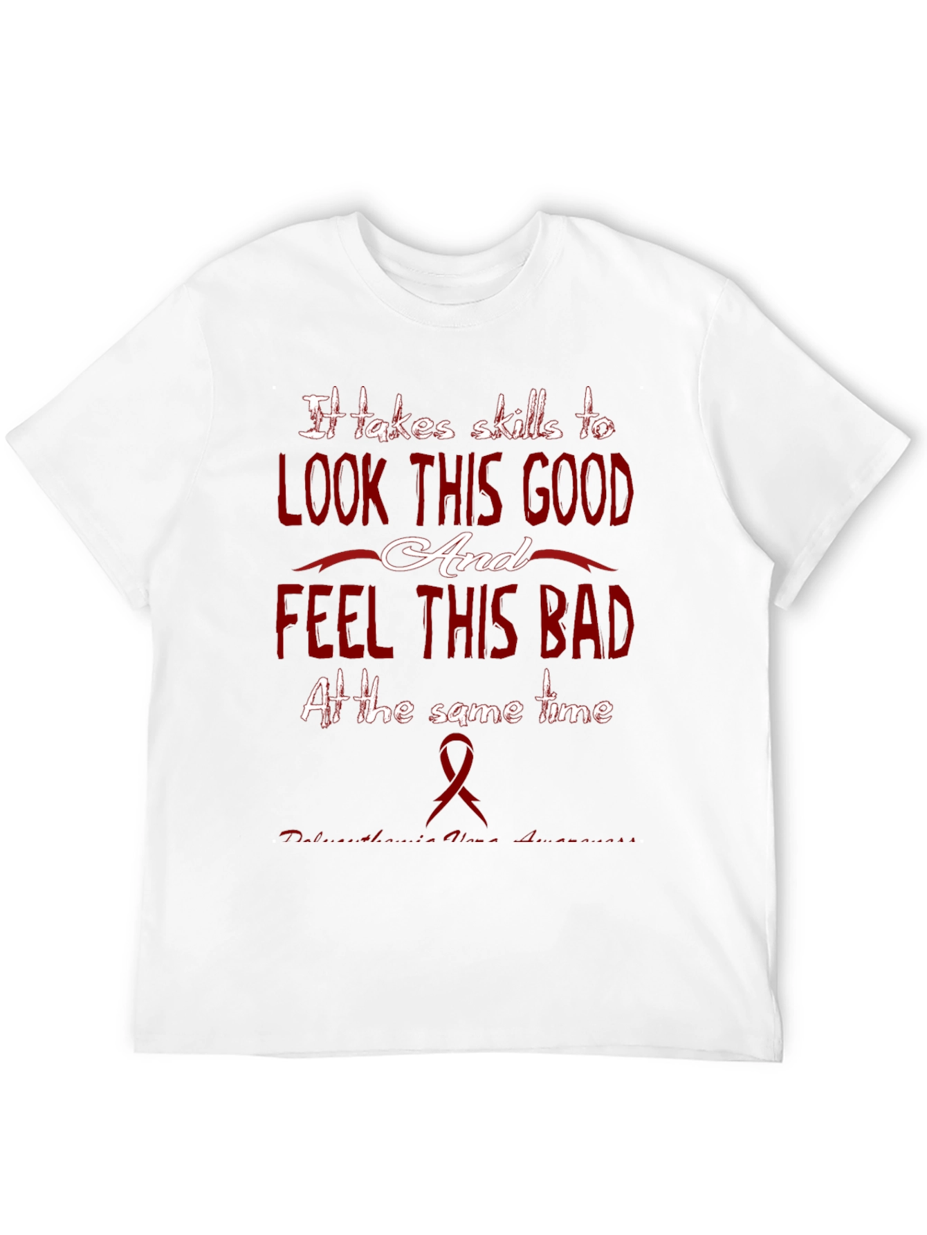 Black Funny Chronic Illness Awareness T-Shirt view 12