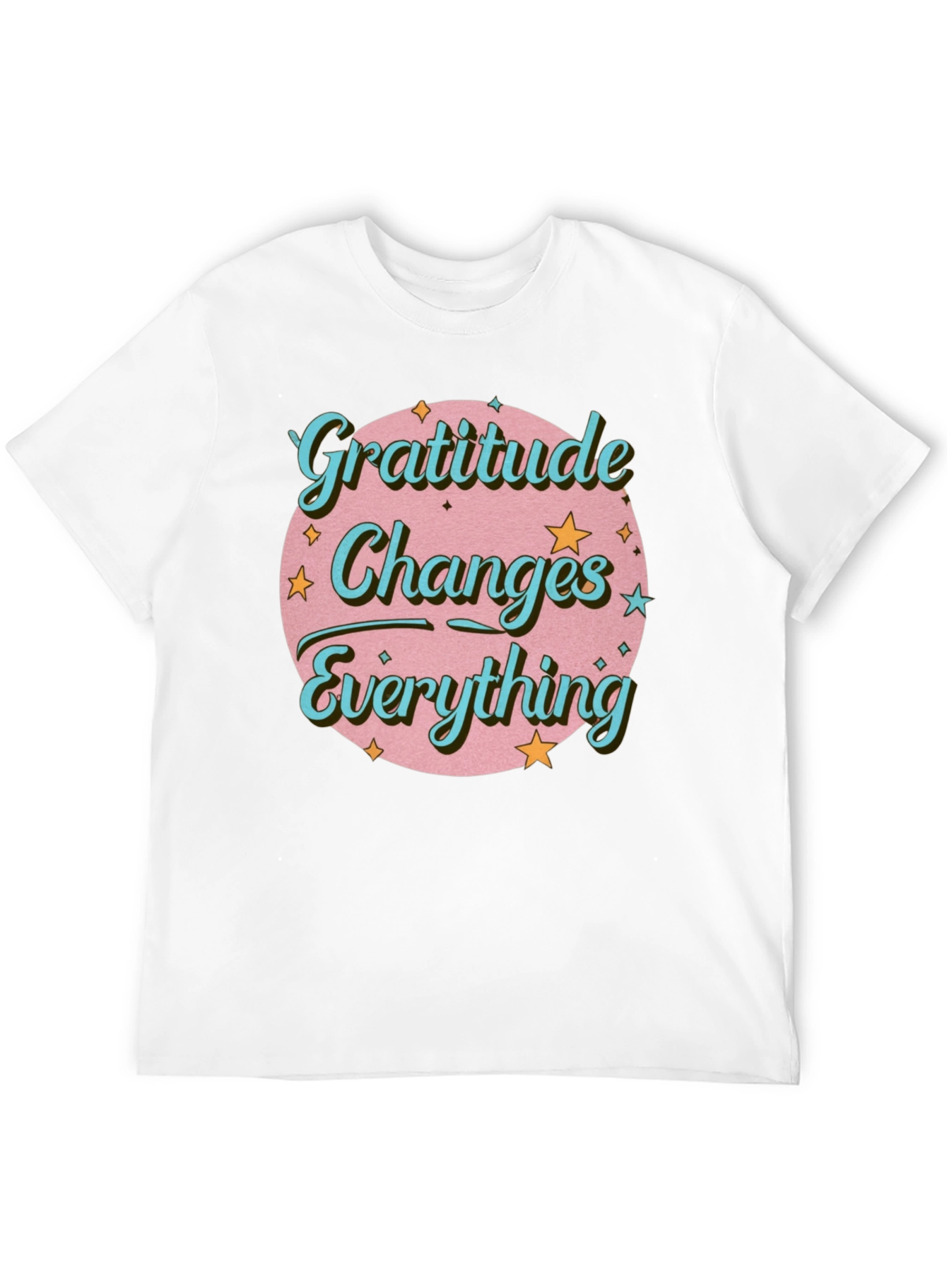 Black Gratitude Changes Everything Graphic T-Shirt view 12