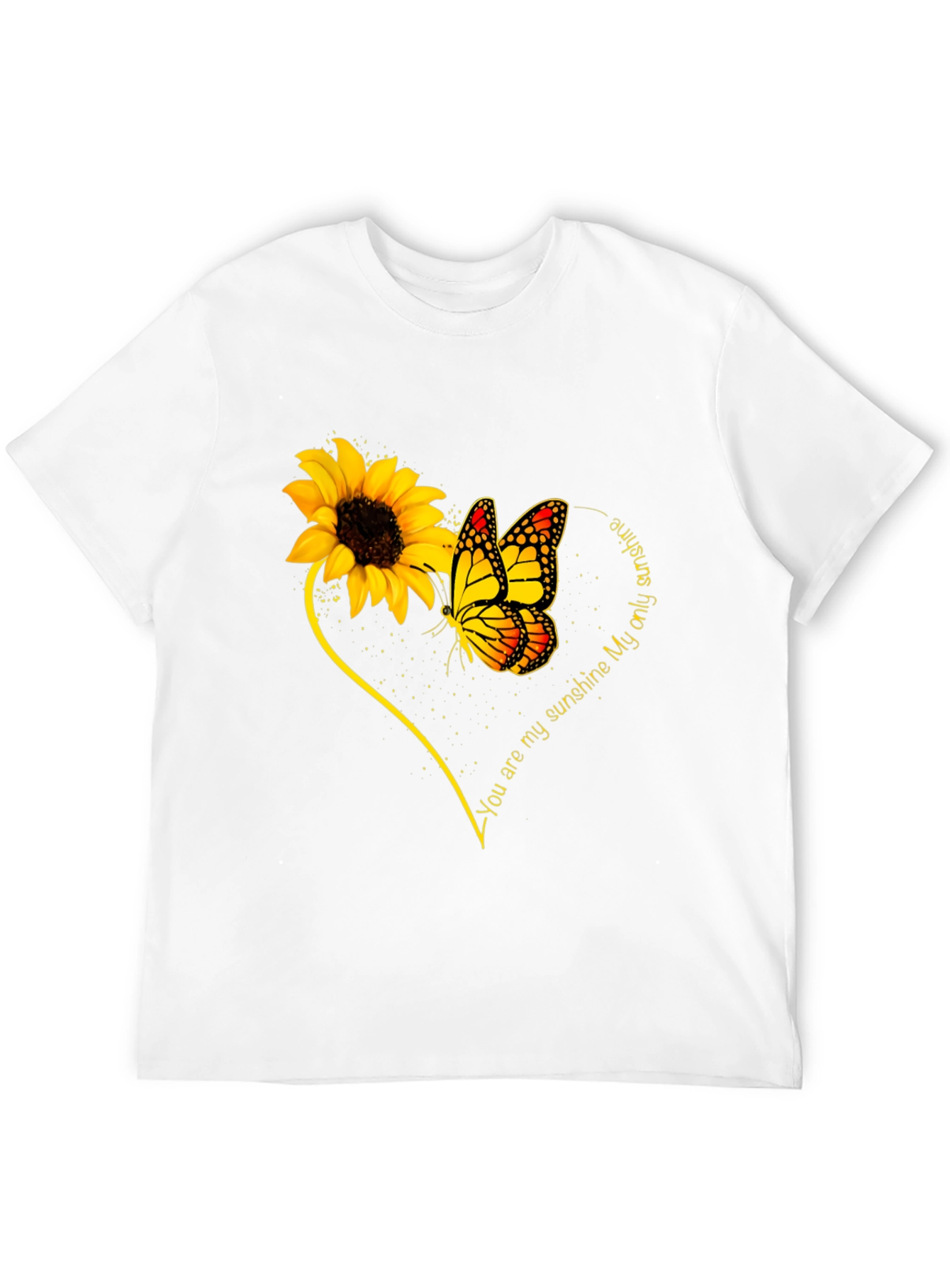 Black Sunflower Butterfly 'You Are My Sunshine' Graphic Tee view 12
