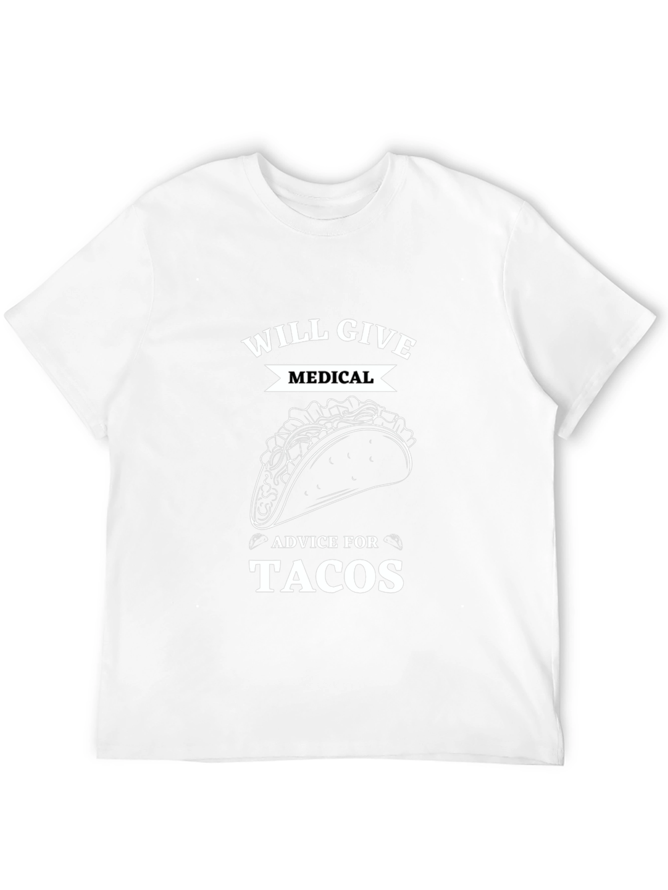 Black Taco Medical Advice T-Shirt view 12