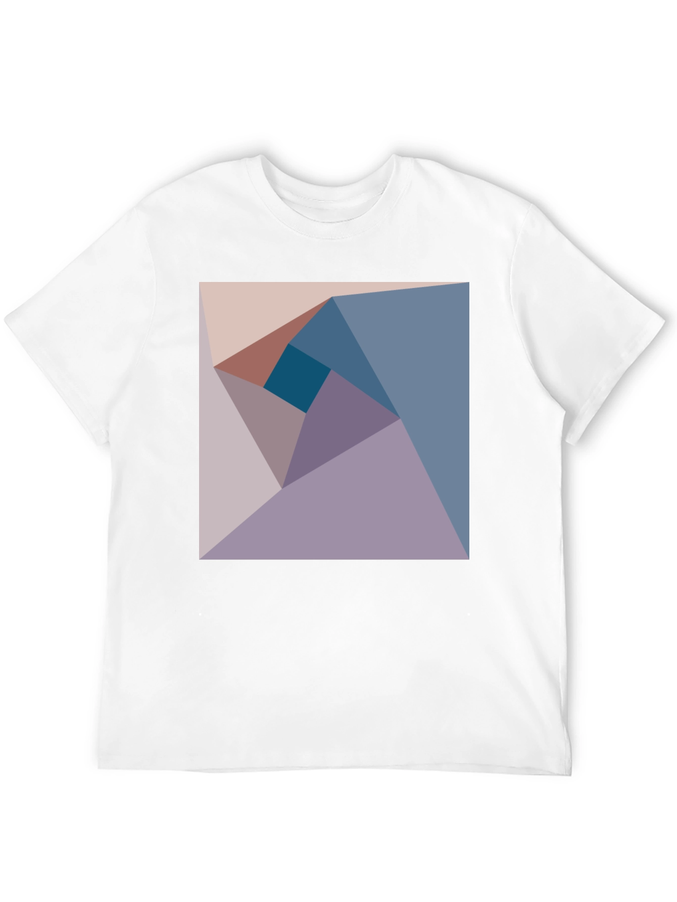 Black Geometric Design Tee - Abstract Art Shirt view 12