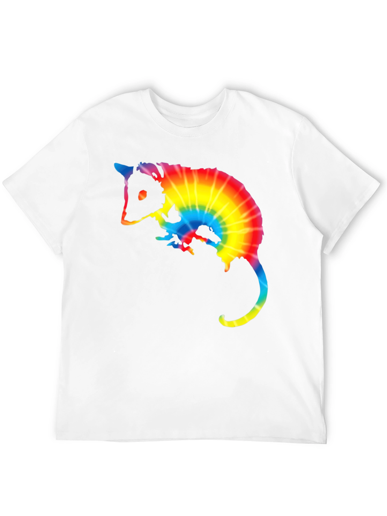 Black Tie Dye Opossum Graphic Tee - Black view 12