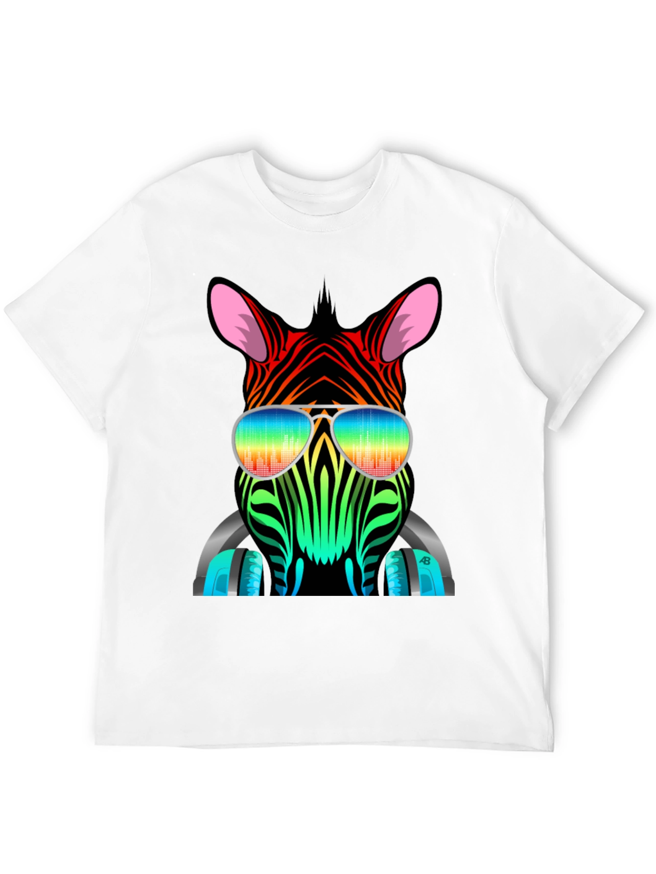 Black Cool Zebra Graphic Tee view 12