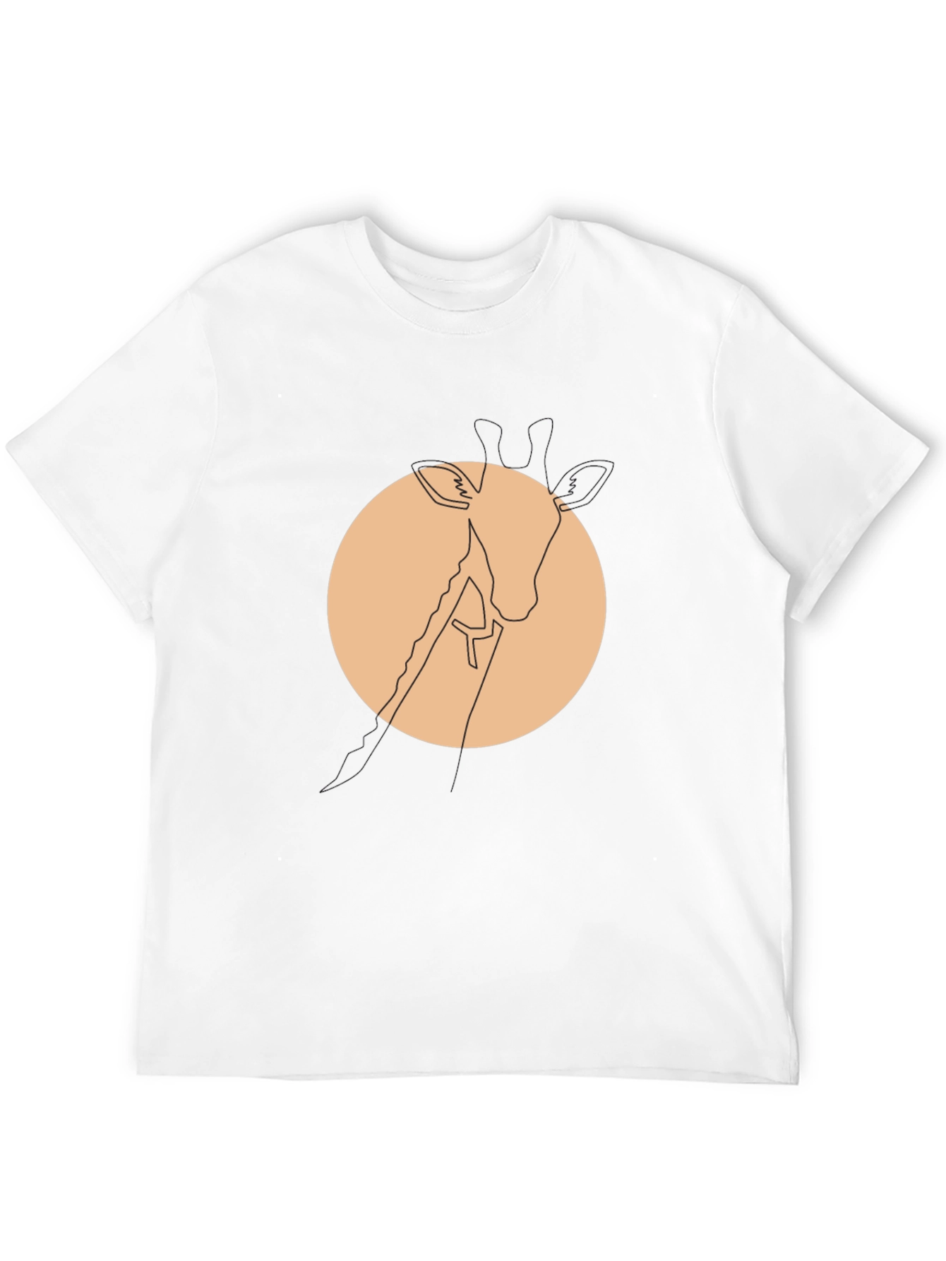 Minimalist Giraffe Tee - Modern Graphic T-Shirt - 12