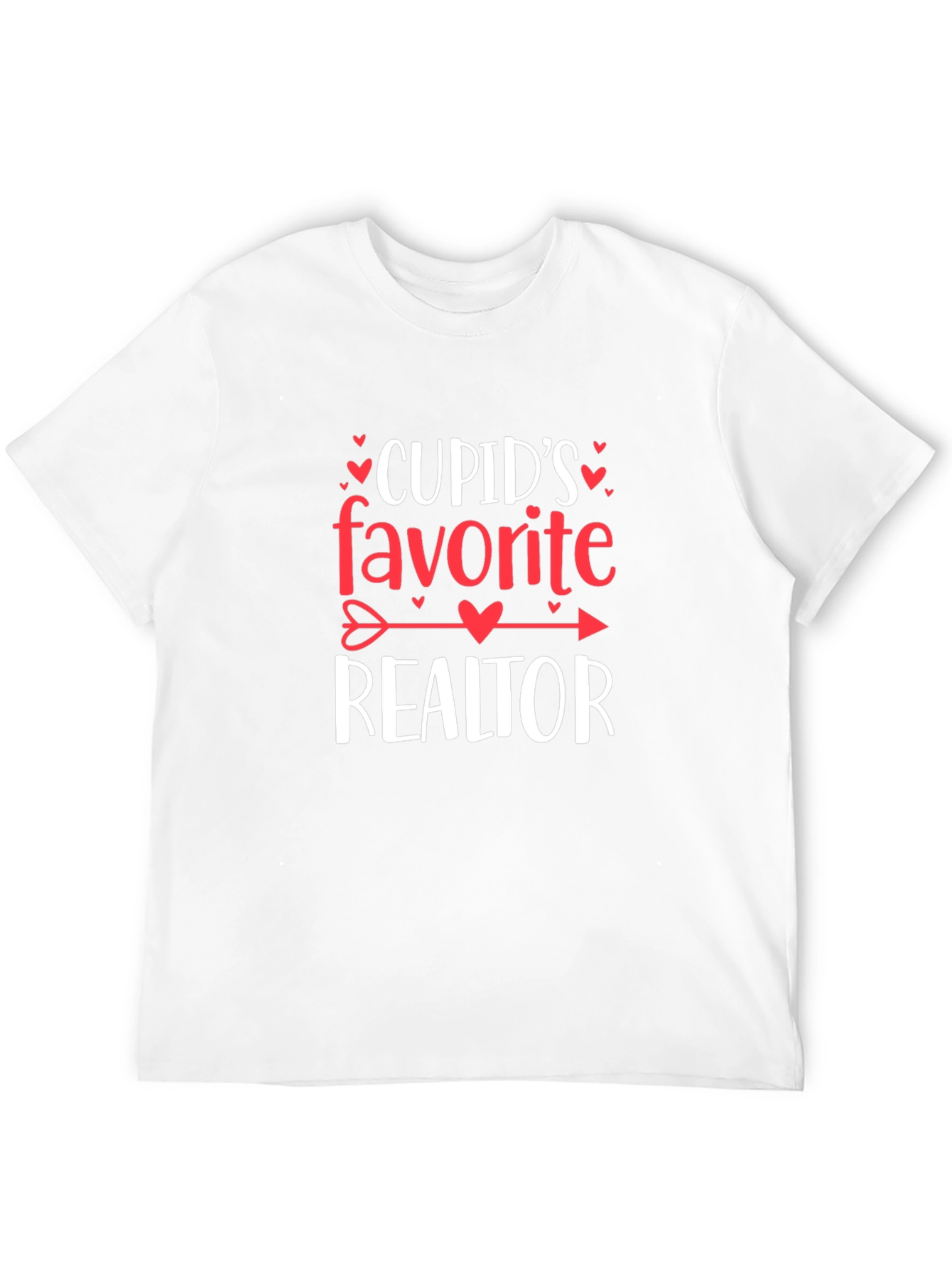 Black Cupid's Favorite Realtor T-Shirt Valentine's Day view 12