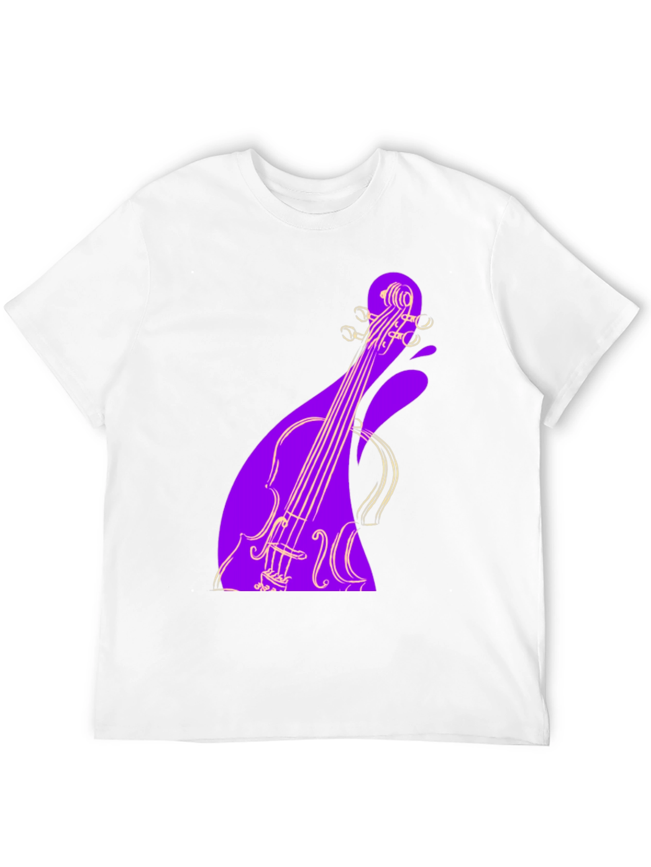 Black Violin Graphic Black Tee - Unique Music Lover Gift view 12
