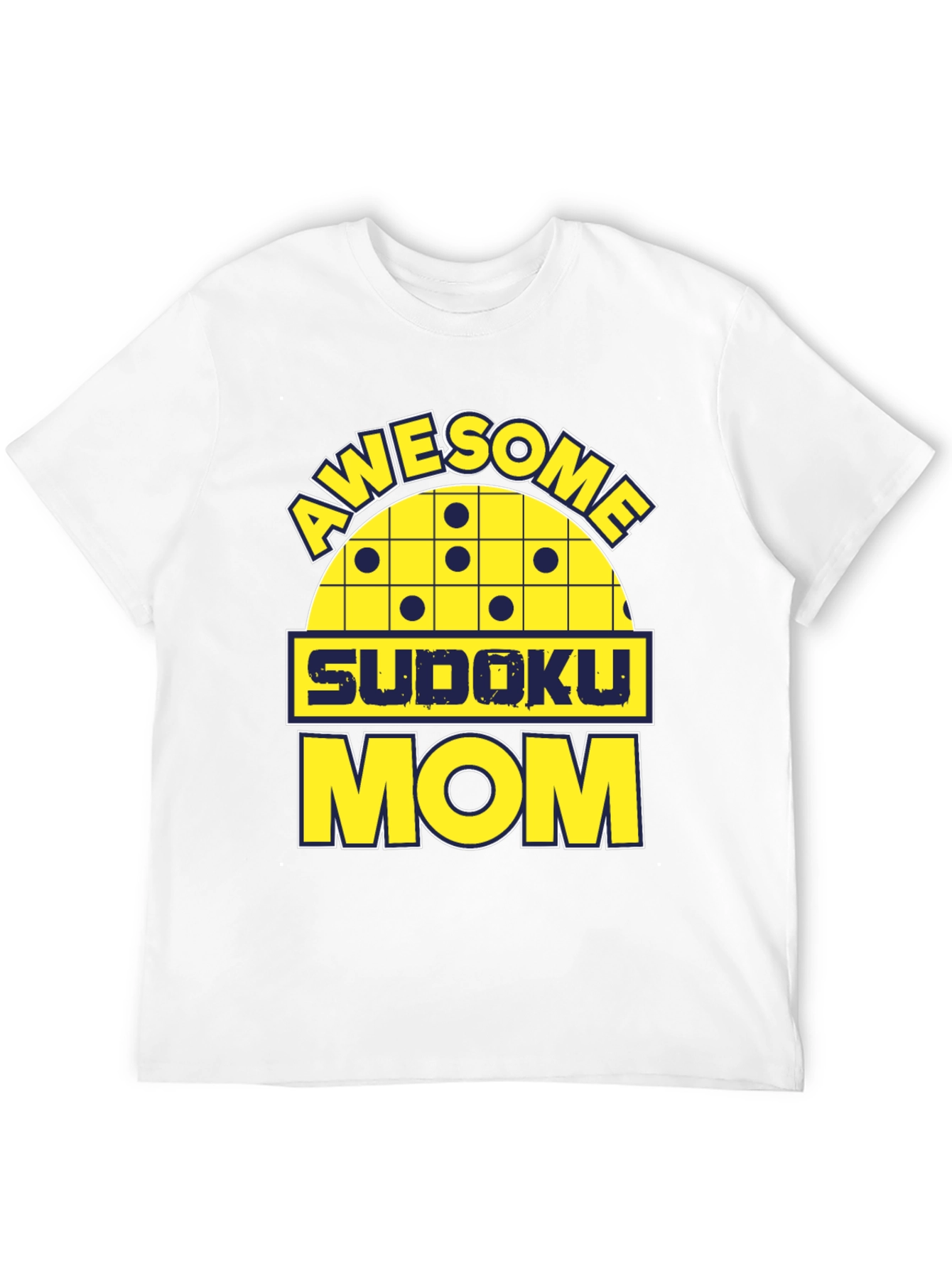 Awesome Sudoku Mom Graphic Tee Shirt - 12