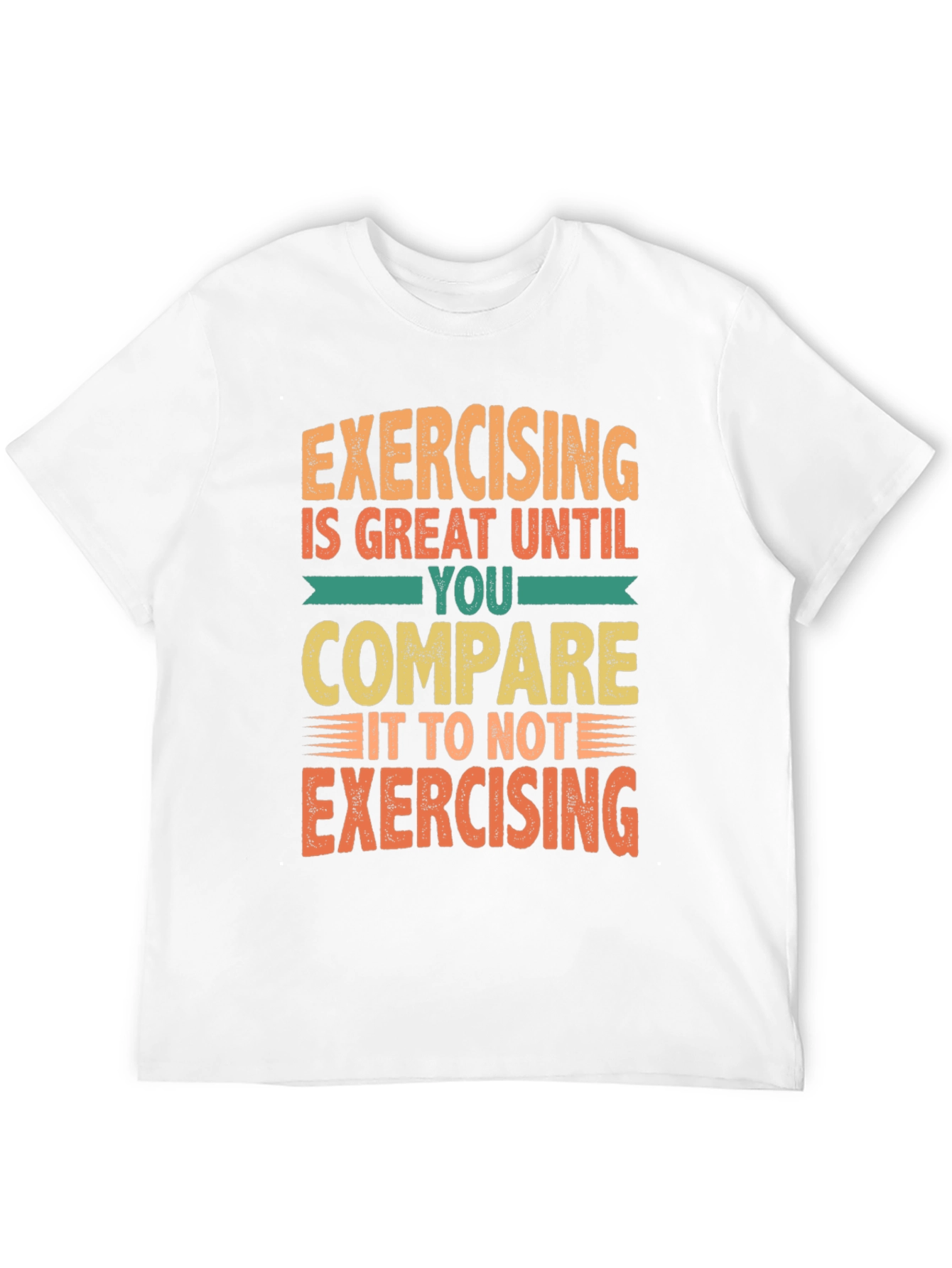 Black Funny Exercising T-Shirt view 12