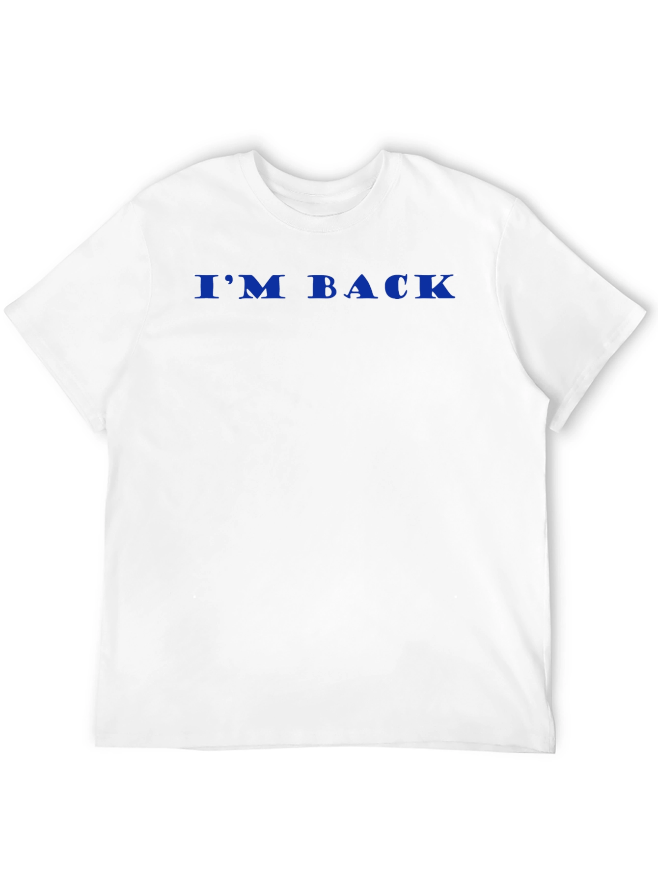 Black I'm Back Graphic Tee - Classic Fit Black T-Shirt view 12