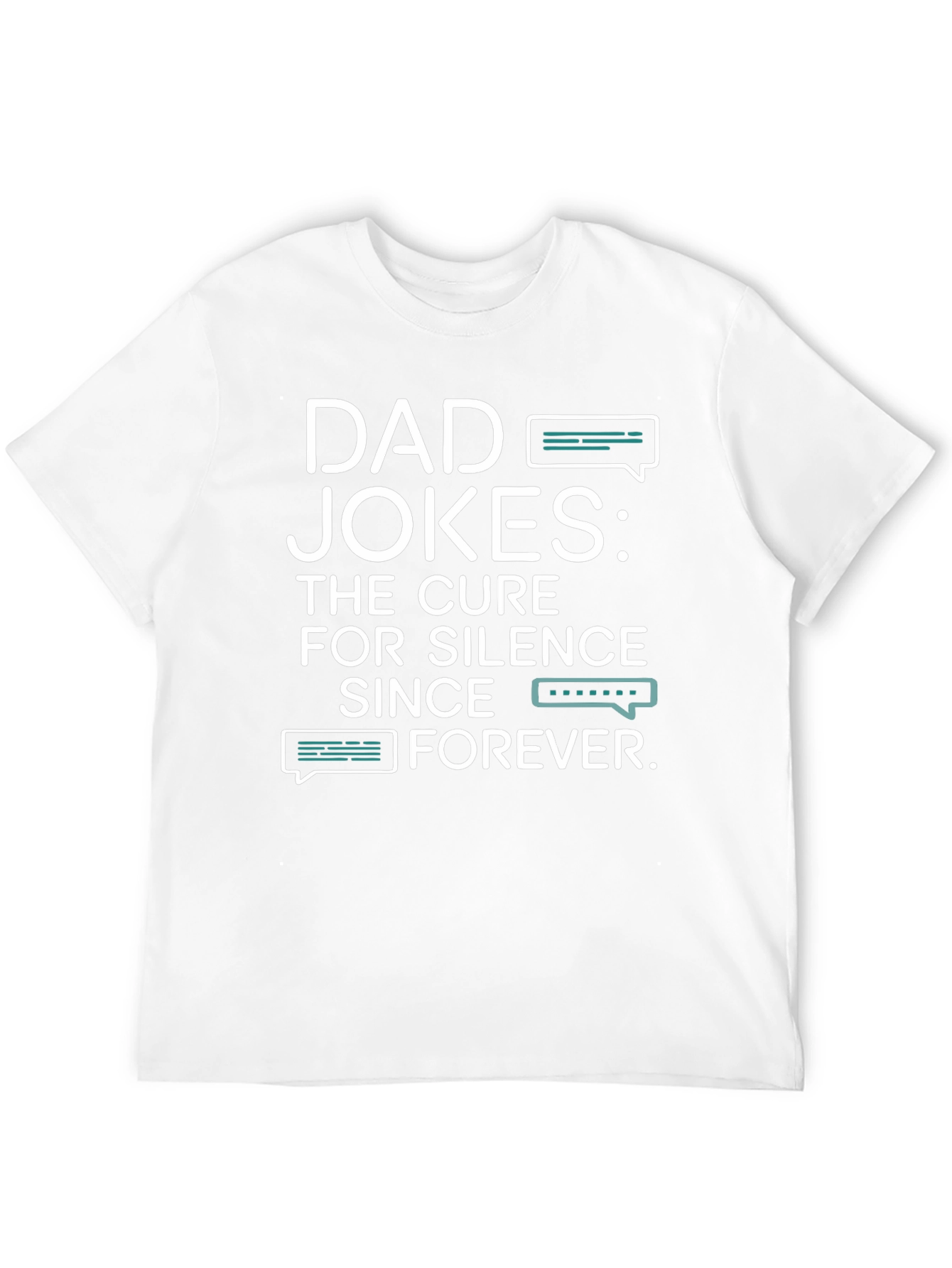Black Dad Jokes: Cure for Silence Black T-Shirt view 12