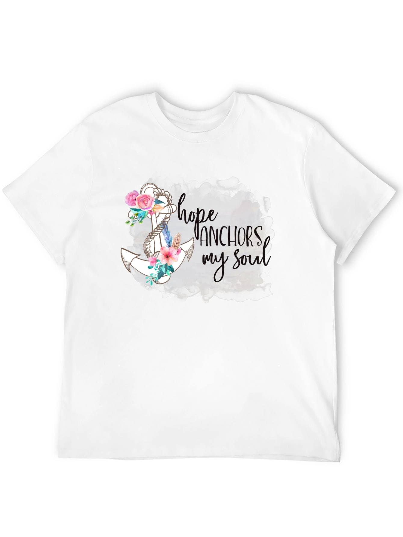 Black Hope Anchors My Soul Graphic Tee view 12