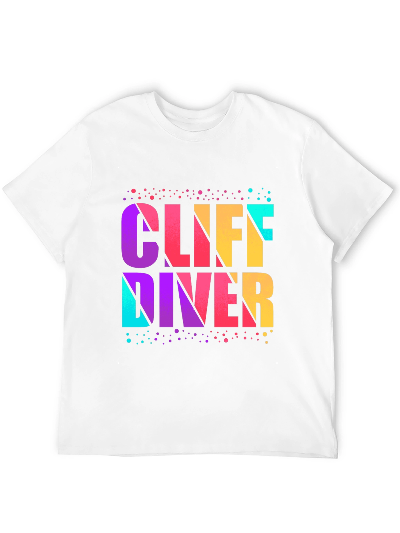 Black Cliff Diver Graphic T-Shirt - Vibrant Design view 12