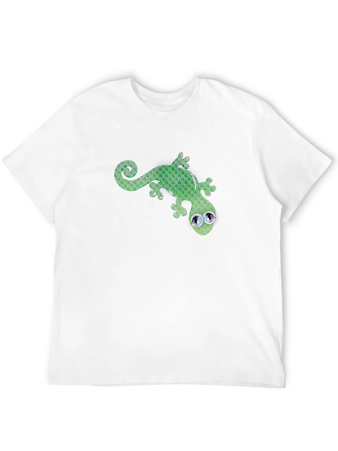 Black Green Gecko Graphic Tee view 12