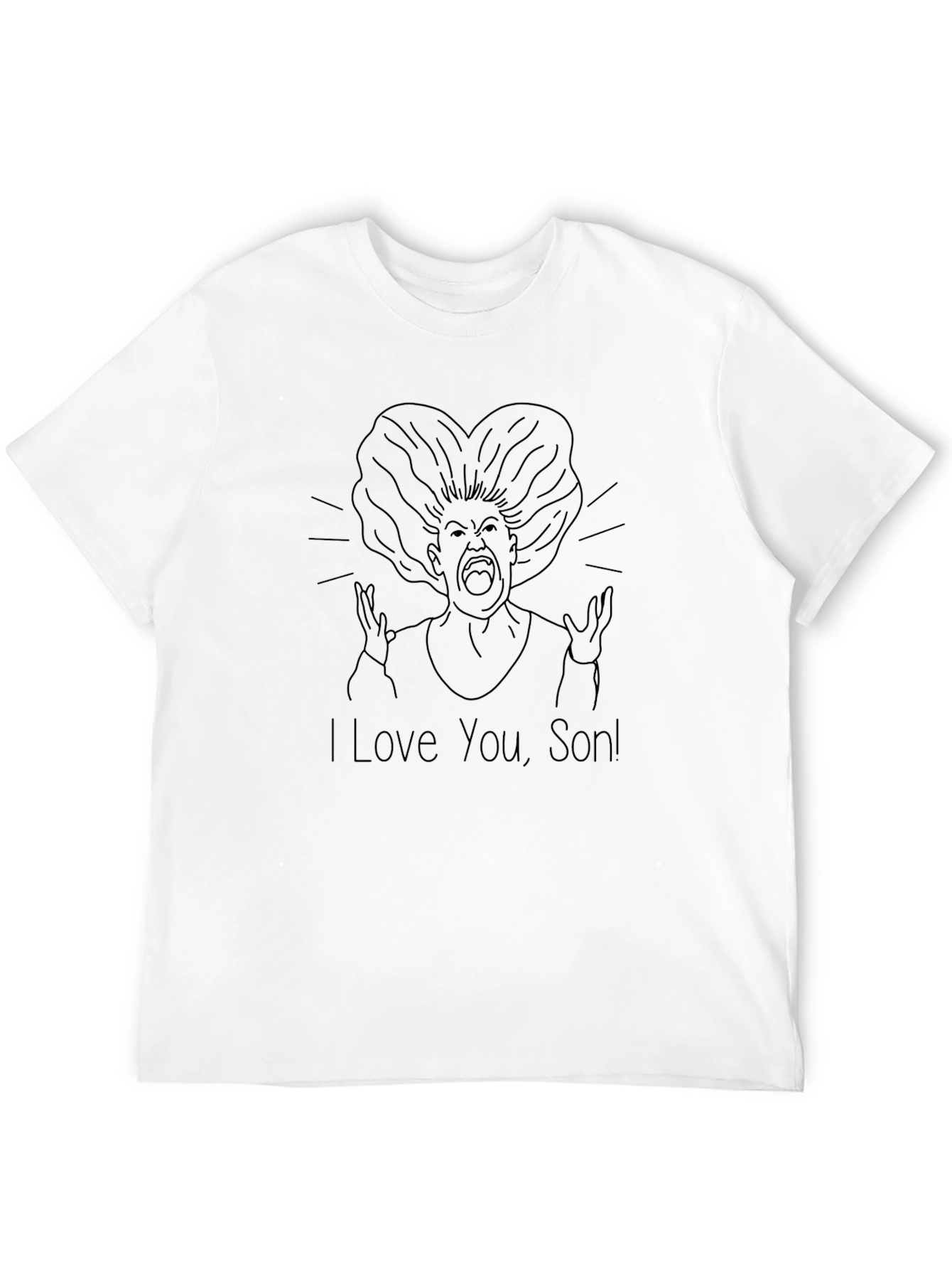 Black I Love You Son T-Shirt - Funny Mom Tee view 12