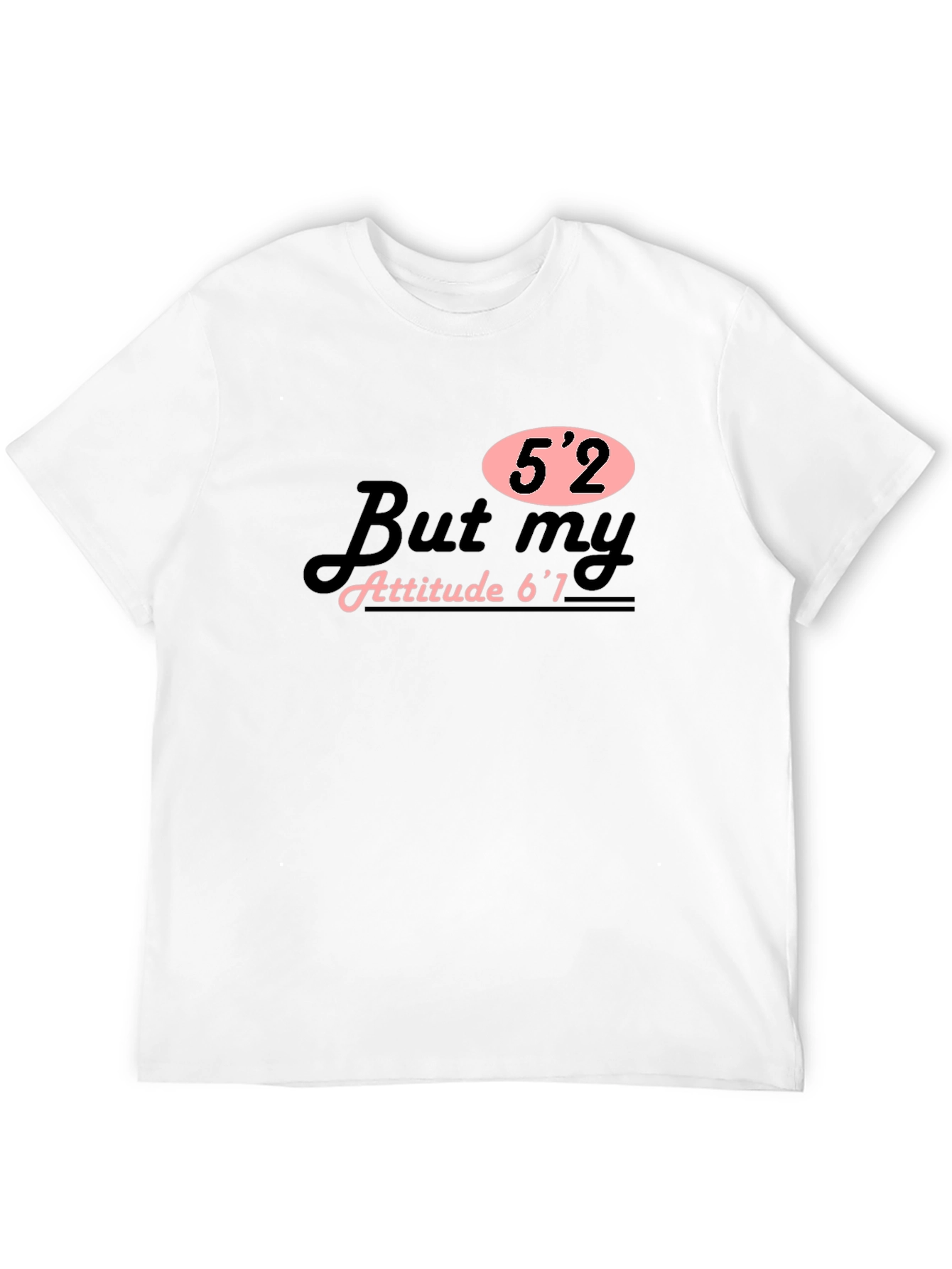 Black Sarcastic Height Attitude T-Shirt view 12