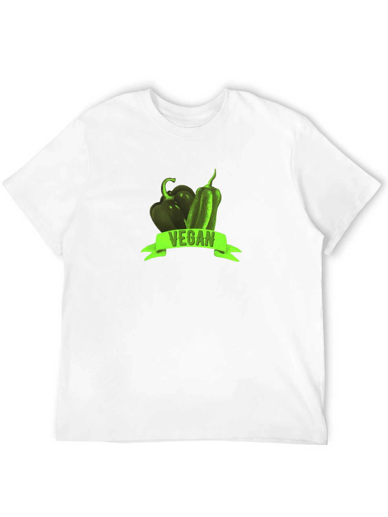 Black Vegan Pepper T-Shirt - Black Cotton Tee view 12