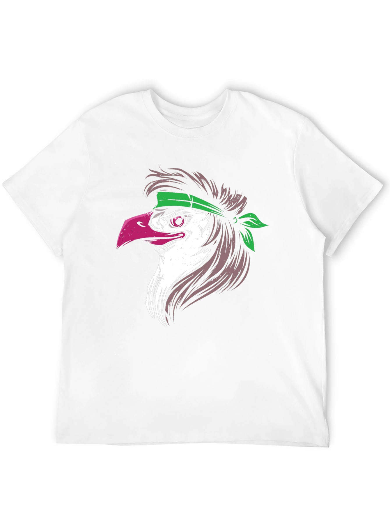 Black Eagle Head Graphic T-Shirt - Black view 12