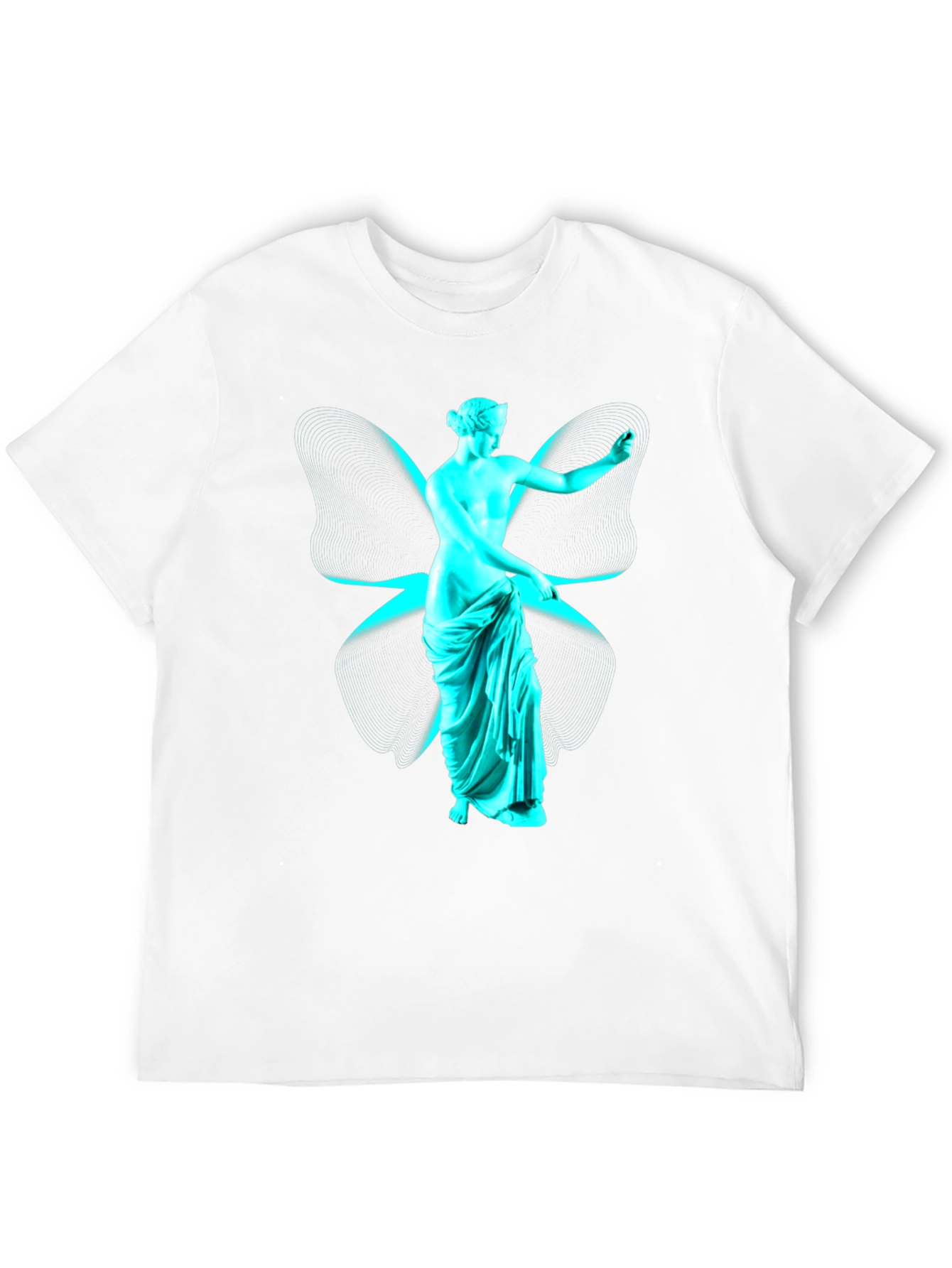 Black Statue Graphic Print T-Shirt view 12